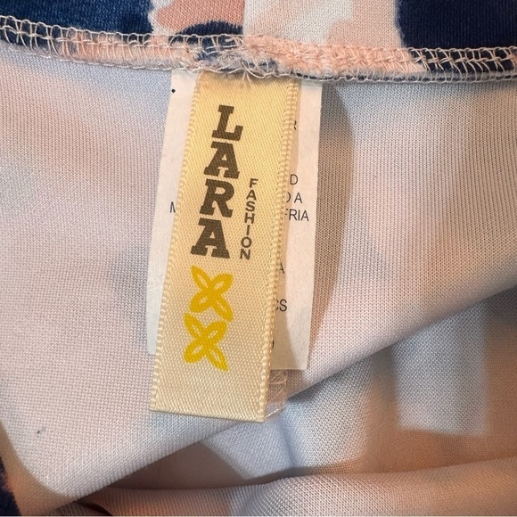 Vintage floral skirt blue pink white stretchy spring skirt Easter skirt medium - Picture 9 of 10